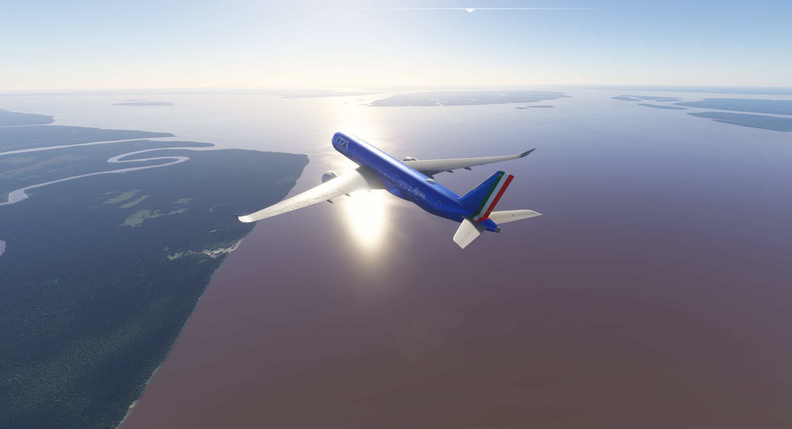 Au dessus du fleuve Amazone